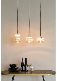 Aranyszínű függőlámpa üveg búrával ø 12 cm Robin - White Label