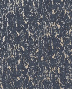 Tapéta Sötétkék Mintás Fényes Kopás Tapéta