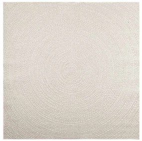 ZIZUR krém juta hatású beltéri és kültéri szőnyeg 200x200 cm