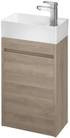 Cersanit Crea szekrény 39x21.5x59 cm Függesztett, mosdó alatti tölgy S924-013