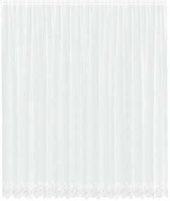 Függönyök függönyökkel Virágos Fehér 400 x 280 cm Poliészter