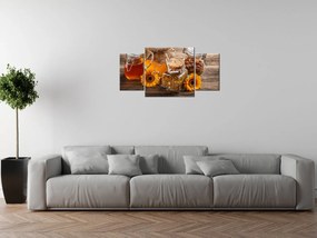 Gario Órás falikép Méz - 3 részes Méret: 80 x 40 cm