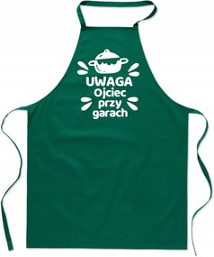 Konyhai Kötény zöld Apa A Garázsban Ajándék Apák Napjára FA_430_z