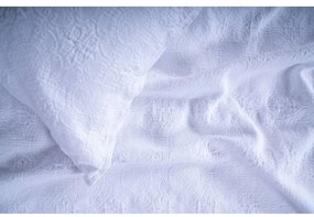 Fehér jacquard ágytakaró és párnahuzat szett 240x260 cm Jacquard – Mila Home Luxury