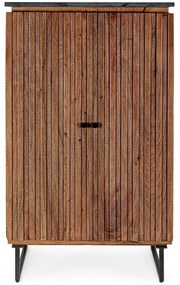 NORFOLK modern akác bárszekrény - 125cm