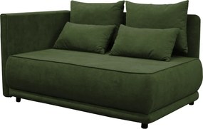Kihúzható kanapé, zöld, balos, LIAMI
