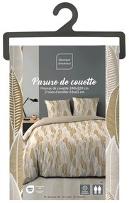 Okkersárga kétszemélyes-hosszabbított mikroszálas ágyneműhuzat 240x220 cm Kim – douceur d'intérieur