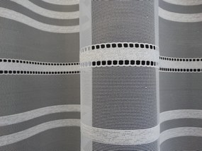 Mg Függöny 35806 FEHÉR-ezüst 200x250cm kész M szalaggal