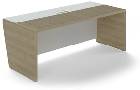 Trevix asztal 200 x 90 cm, homoki tölgy / fehér