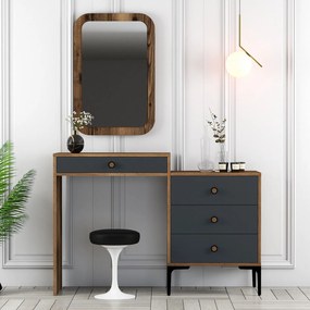 Fésülködő asztal Lizbon 543 - Walnut, Anthracite