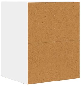 vidaXL Éjjeli asztal 2 pcs Fehér 40 x 35 x 50 cm Faanyag