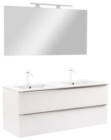 Vario Trim 120 komplett fürdőszoba bútor fehér-fehér