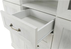 vitrines szekrény, északi sosna/vadtölgy, ROYAL W2D