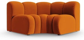 Téglavörös bársony kanapé modul (variálható sarok) Lupine – Micadoni