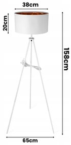 Állólámpa 1xE27/40W/230V fehér