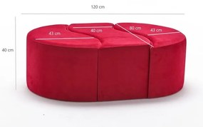 Piros puff Alya – Artie