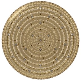 Eglo 39461 - Mennyezeti lámpa VALPARAISO 25xE14/40W/230V arany