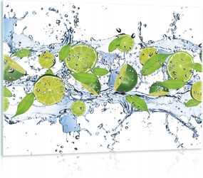 Üvegfestmény konyhába Lime XL 80x60