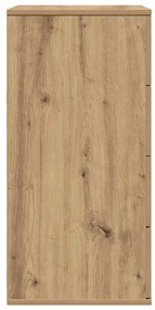 Széf fiókkal kézműves tölgy 60 x 39 x 80 cm Faanyag