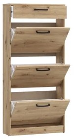 Cipőtároló KAVI artisan tölgy