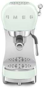 SMEG 50-es retro stílusú karos kávéfőző ECF02 eszpresszóhoz / cappucinóhoz 15 rúd 2 csésze pasztellzöld - Smeg