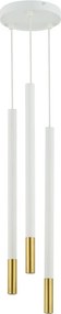 SIGMA LIGHTING 33258 SOPEL Többágú Függesztett Lámpa Fehér, Arany G9 IP20