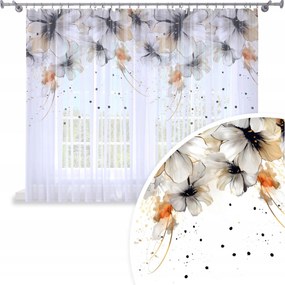 Függöny Kész 300x150 Fátyol Festett Béka Mintás 202