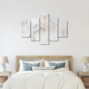 Egy fehér mandala képe (150x105 cm)