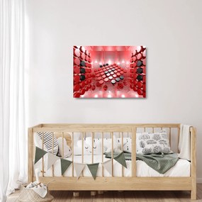 A gomb absztrakció képe (üvegen) (70x50 cm)