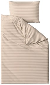 JASMINE bézs - 2 cm csíkos mikroszálas hotel ágyneműhuzat Ágyneműhuzat mérete: 70 x 90 cm | 140 x 200 cm
