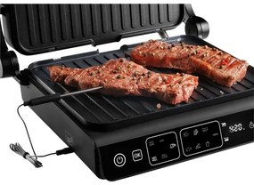 Concept ge3600 - Kontaktgrill mit Temperatursensor GLASS 2000W/230V schwarz