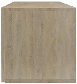 sonoma tölgy színű szerelt fa lemeztároló doboz 71 x 34 x 36 cm