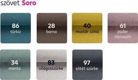 Kinyitható ülőgarnitúra, szürkésbézs Taupe, jobbos, OREO U