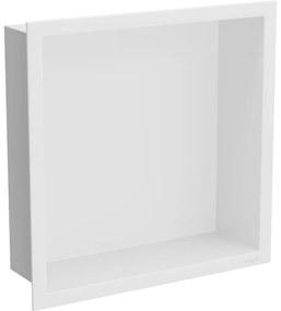 Mexen X-Wall-R fürdőszoba süllyesztett polc kerettel 30 x 30 cm, Fehér - 1920303010