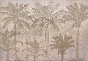 Fotótapéta Retro lineáris pálmafák vintage textúrával 416x290 +ragasztó