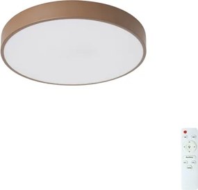 Brilagi - Dimmelhető LED mennyezeti lámpa POOL LED/36W/230V 3000-6000K 30 cm barna + távirányító