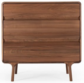 Barna diófa komód 90x90x45 cm Fawn – Gazzda