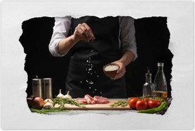 Poszterek 120x80 Szakács só serpenyő