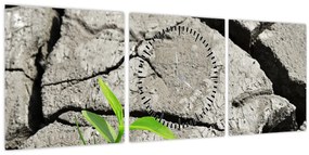 Kép - Repedések (órával) (90x30 cm)