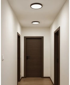 LED mennyezeti lámpatest LED/18W/230V 3000/4000/6500K átm. 23 cm barna