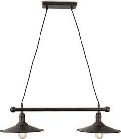 BRILAGI - Kábeles csillár FORGE 2xE27/60W/230V barna