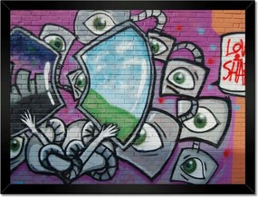 Poszterek keretben 40x30 Graffitti Falfestmény