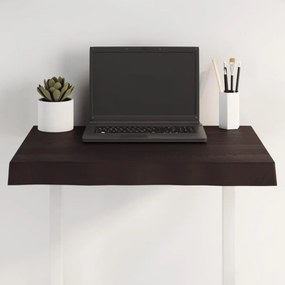 sötétbarna kezelt tömör asztallap 60x50x(2-6) cm