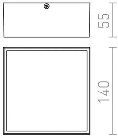 RED - Design Rendl- R11967 - LED Kültéri mennyezeti lámpa BONO LED/4W/230V IP54