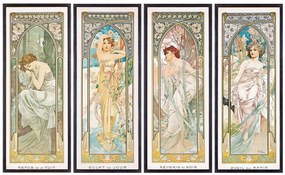 Reprodukció The Times of the Day (1899), Alfons Mucha