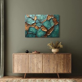 Kép - Zöld-arany festés (90x60 cm)