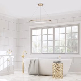 LED csillár SATURNO LED/57W/230V, 100 cm, IP44, arany