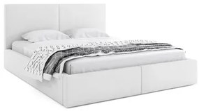HILTON kárpitozott ágy 160x200 cm Fehér