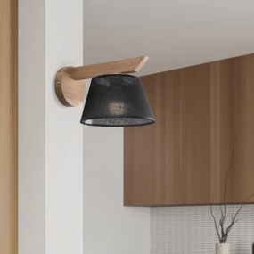 Brilagi - LED  Fali lámpa ANTHONY 1xE14/40W/230V tölgy/fekete