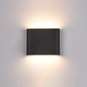 ITALUX PL-206B ROMANO Modern Kültéri Fali Lámpa Fekete LED IP54